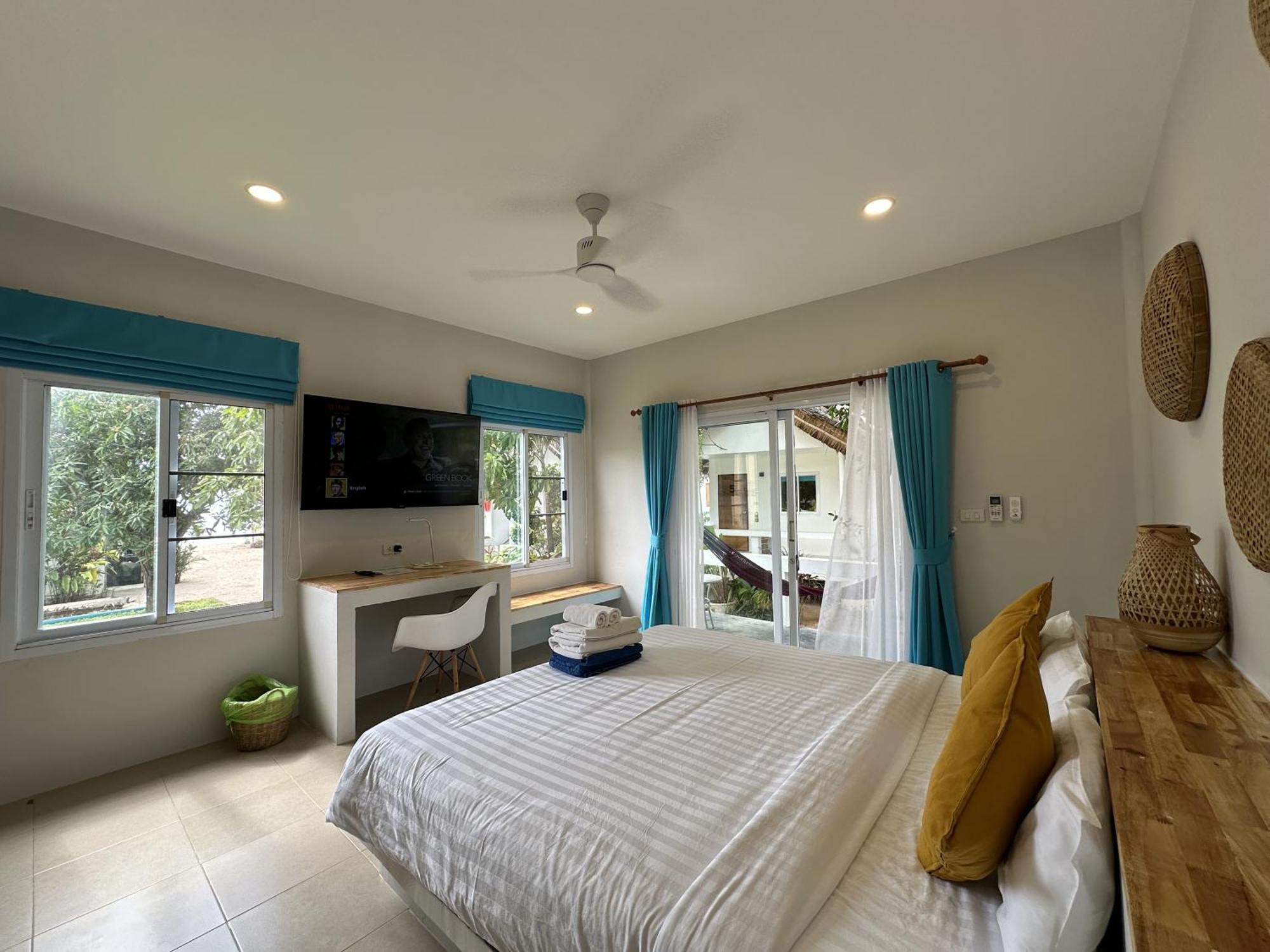 Sand Terrace Beach Bungalows بان تاي الغرفة الصورة